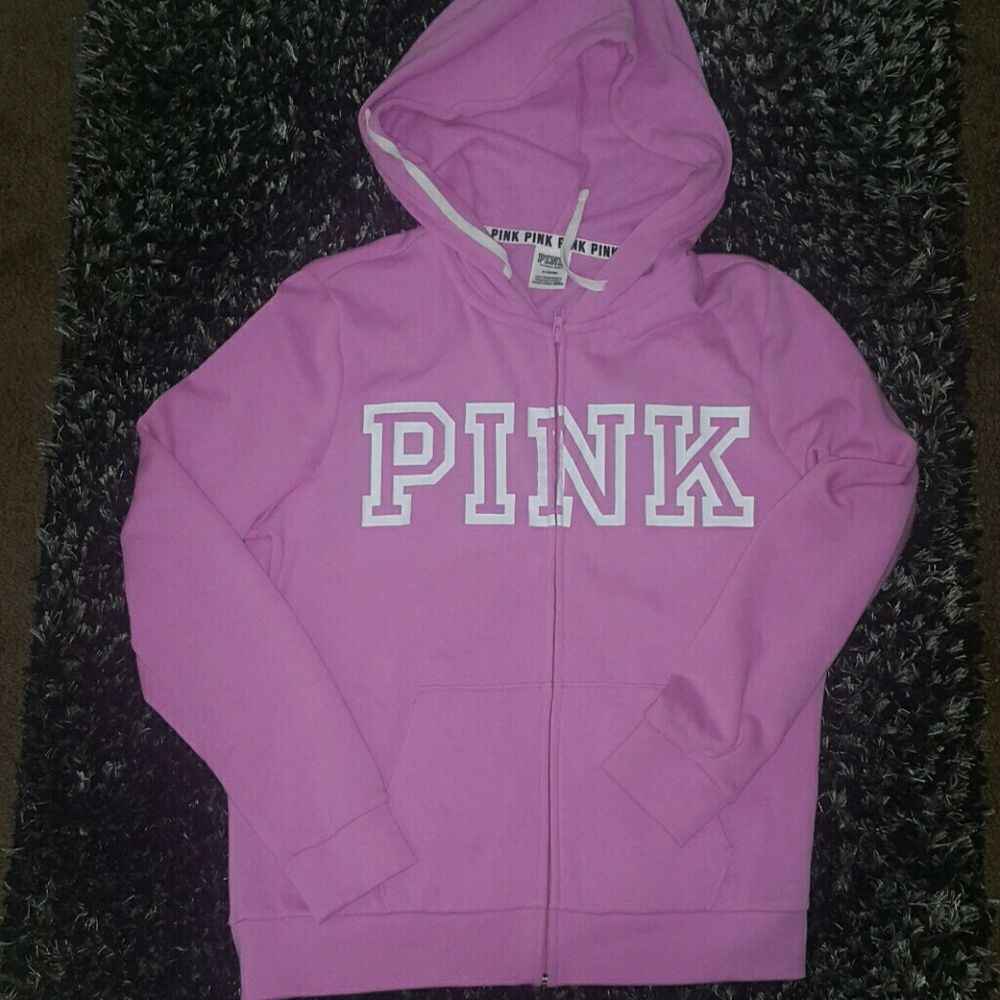 Victoria's Secret pink zip up hoodie
